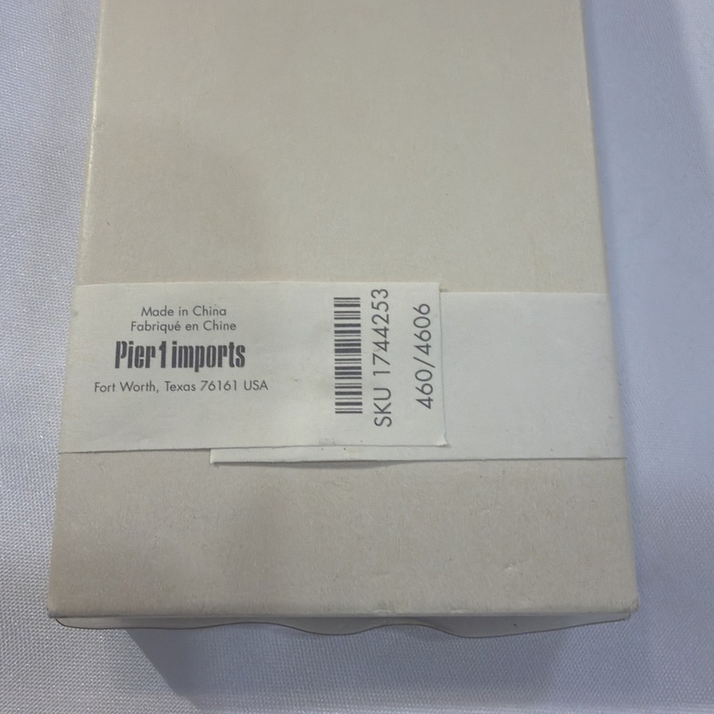 Vintage Pier 1 Set of‎ 4 Glass Olive Picks/Stirrers in Original Box New 24 - Picture 4 of 4